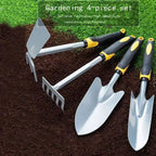 Set attrezzi da giardino Groviva 4 pezzi in acciaio inox con zappa e paletta