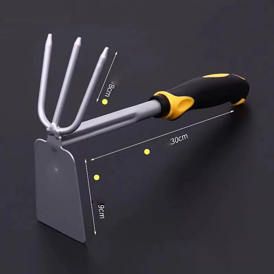 Set attrezzi da giardino Groviva 4 pezzi in acciaio inox con zappa e paletta