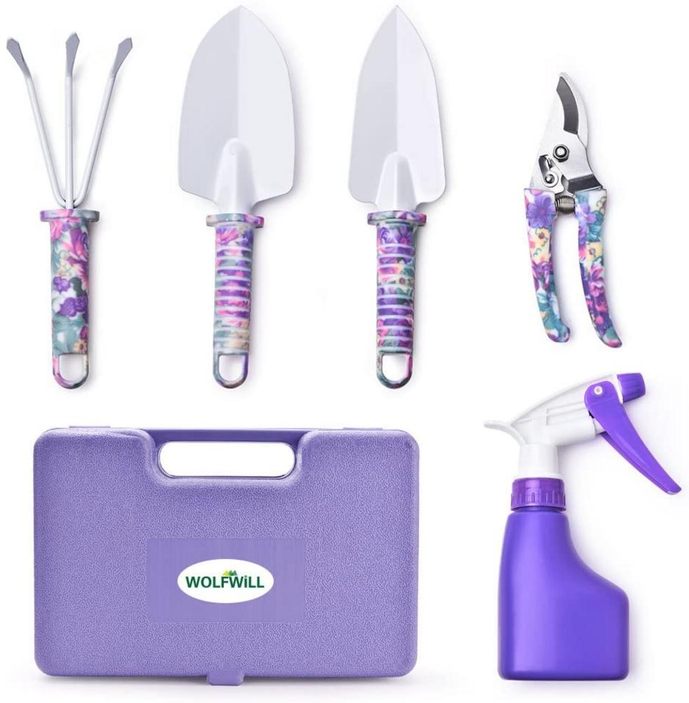 Set di attrezzi da giardino colorati 10 pezzi – Ergonomici e multifunzionali