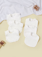 Set bavaglini e fasciatoi in mussola morbida per neonato