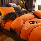 Set copripiumino in velluto felpato PlushHaven