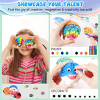 Set creativo unisex con conchiglie e colori