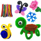 Set creativo unisex con scovolini colorati e occhietti mobili