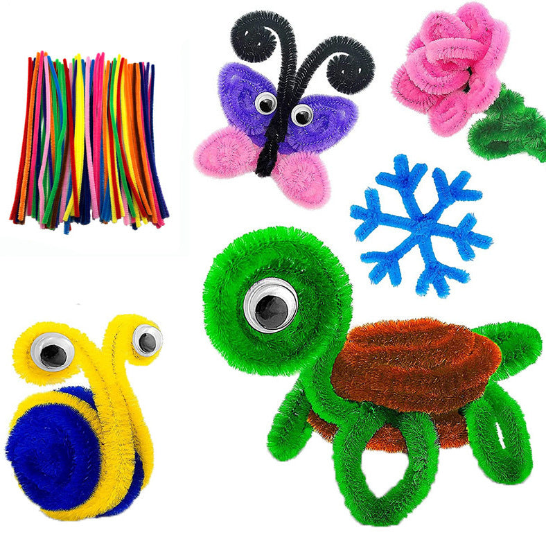 Set creativo unisex con scovolini colorati e occhietti mobili
