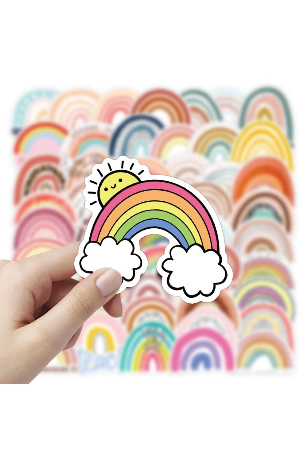 Set di adesivi arcobaleno