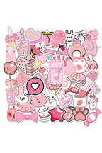 Set di adesivi rosa