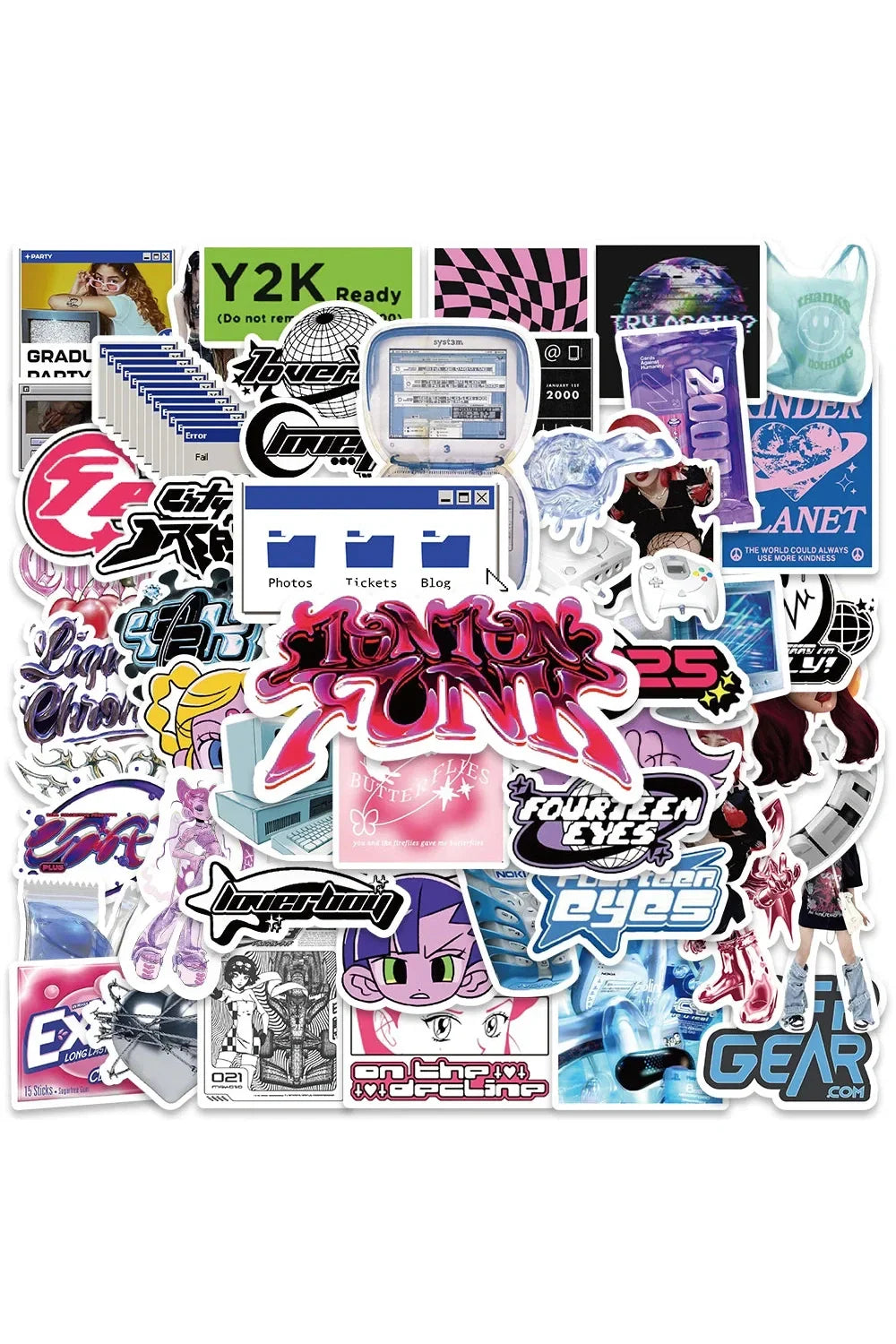 Set di adesivi Y2K Girl