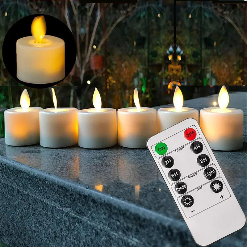 Set di candele LED con telecomando