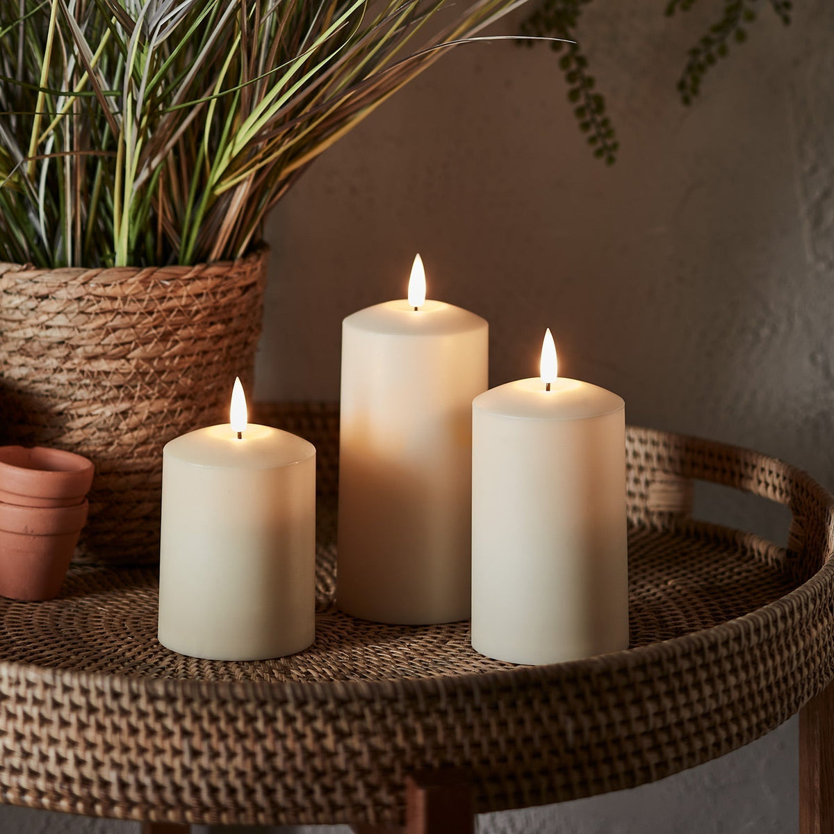 Set di candele LED impermeabili per esterno