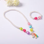 Set di gioielli giocattolo con ciondolo unicorno