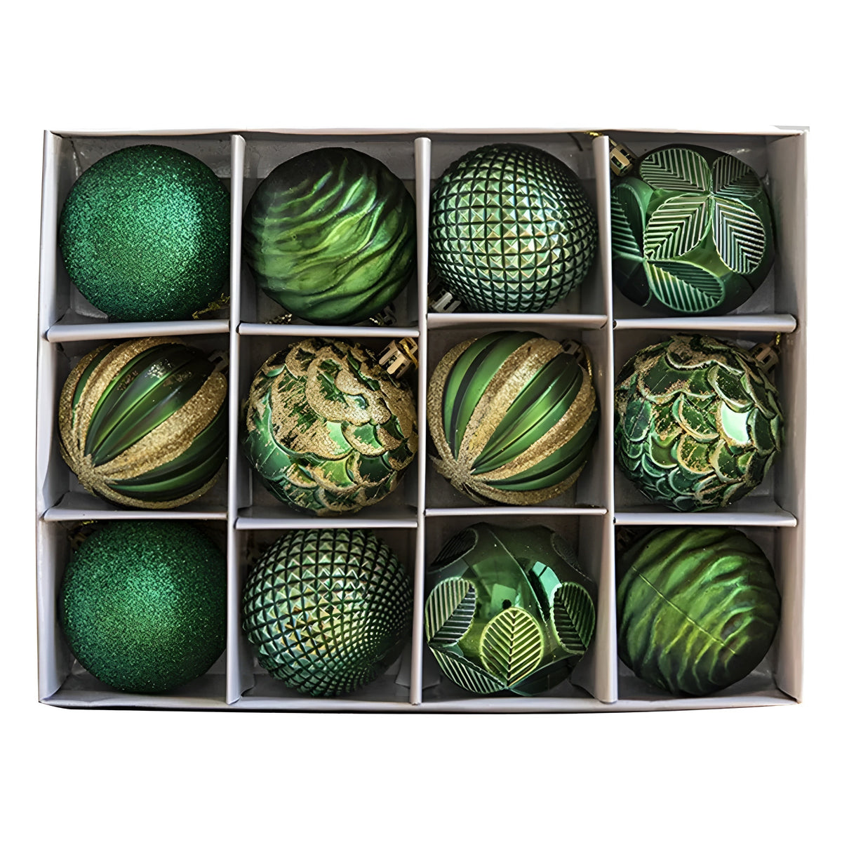 Set di palline natalizie artistiche di lusso
