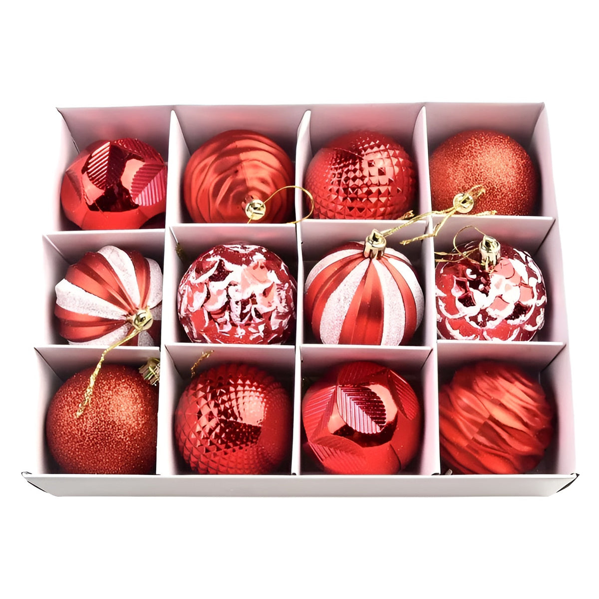 Set di palline natalizie artistiche di lusso