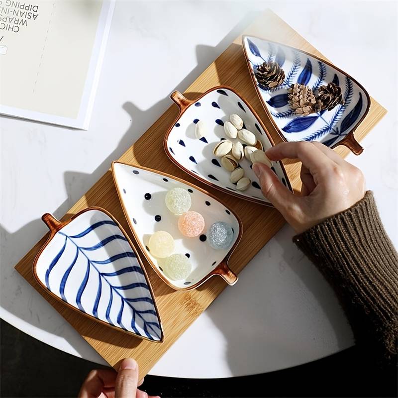 Set di piatti in ceramica dal design organico