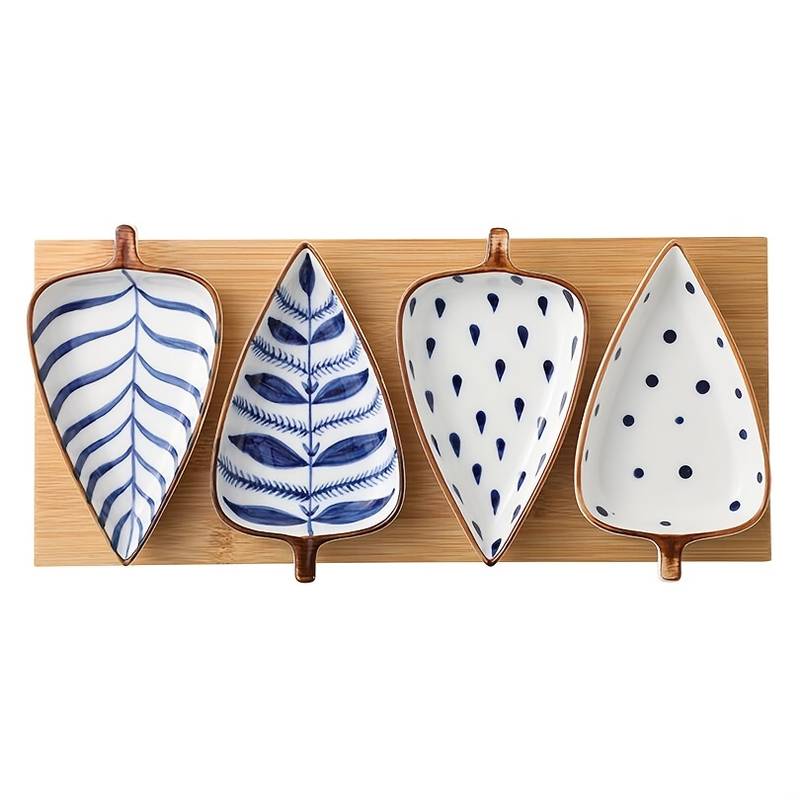 Set di piatti in ceramica dal design organico