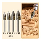 Set di punte per sculture in legno