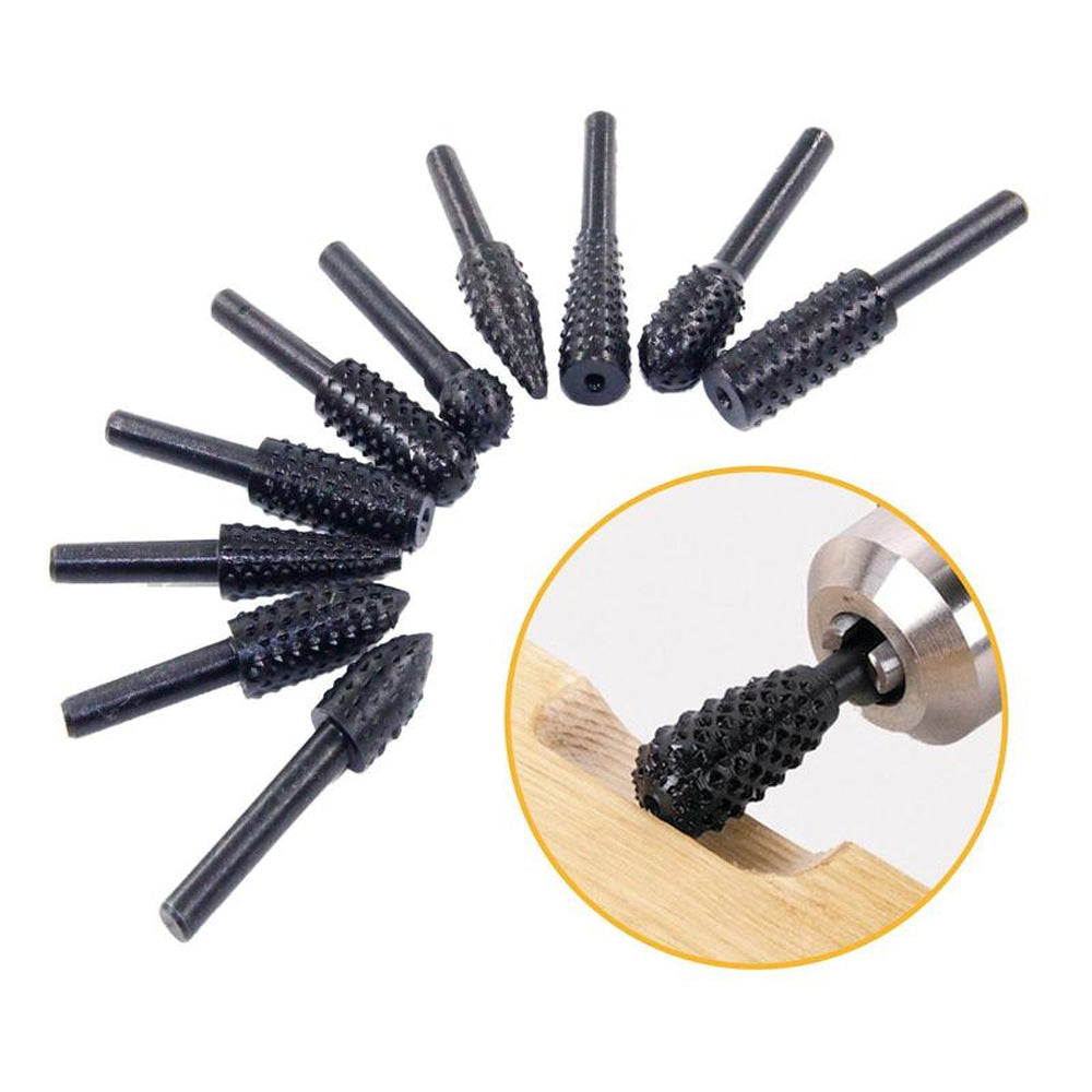 Set di punte rotative in lega (10 pezzi)