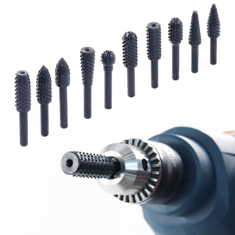 Set di punte rotative in lega (10 pezzi)