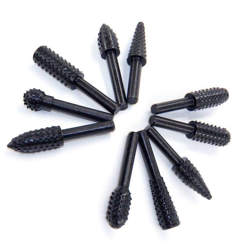 Set di punte rotative in lega (10 pezzi)