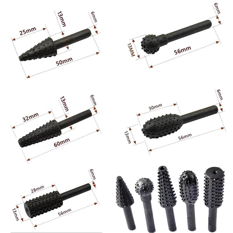 Set di punte rotative in lega (10 pezzi)
