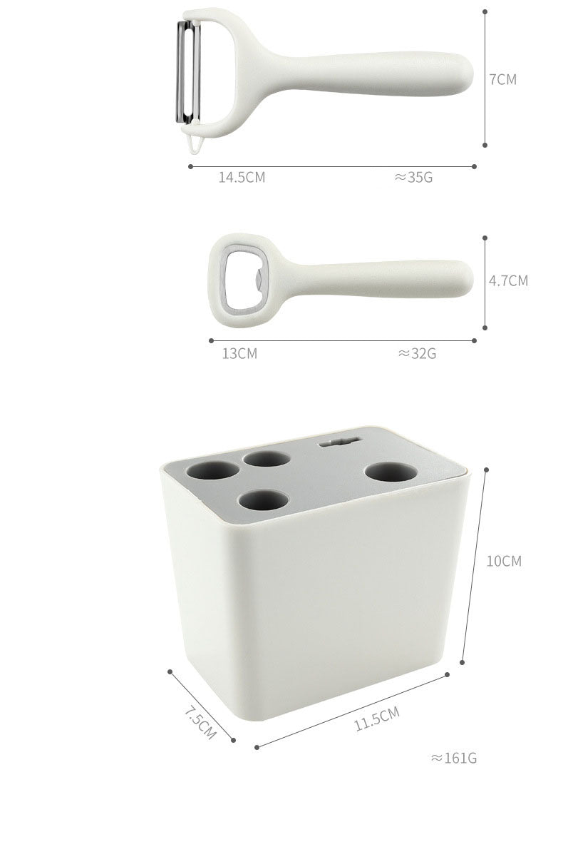 Set di utensili da cucina eleganti e resistenti