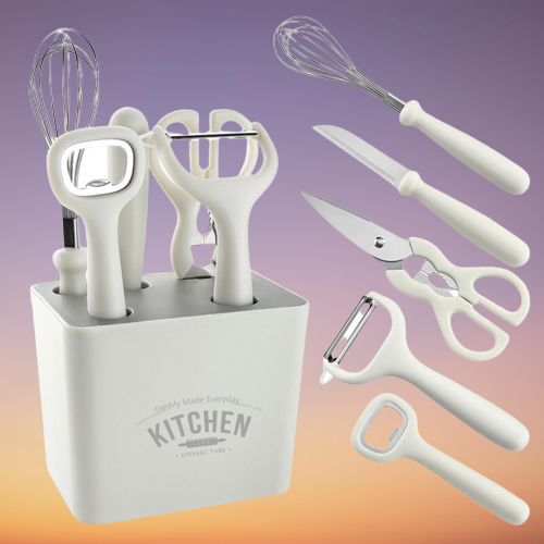 Set di utensili da cucina eleganti e resistenti