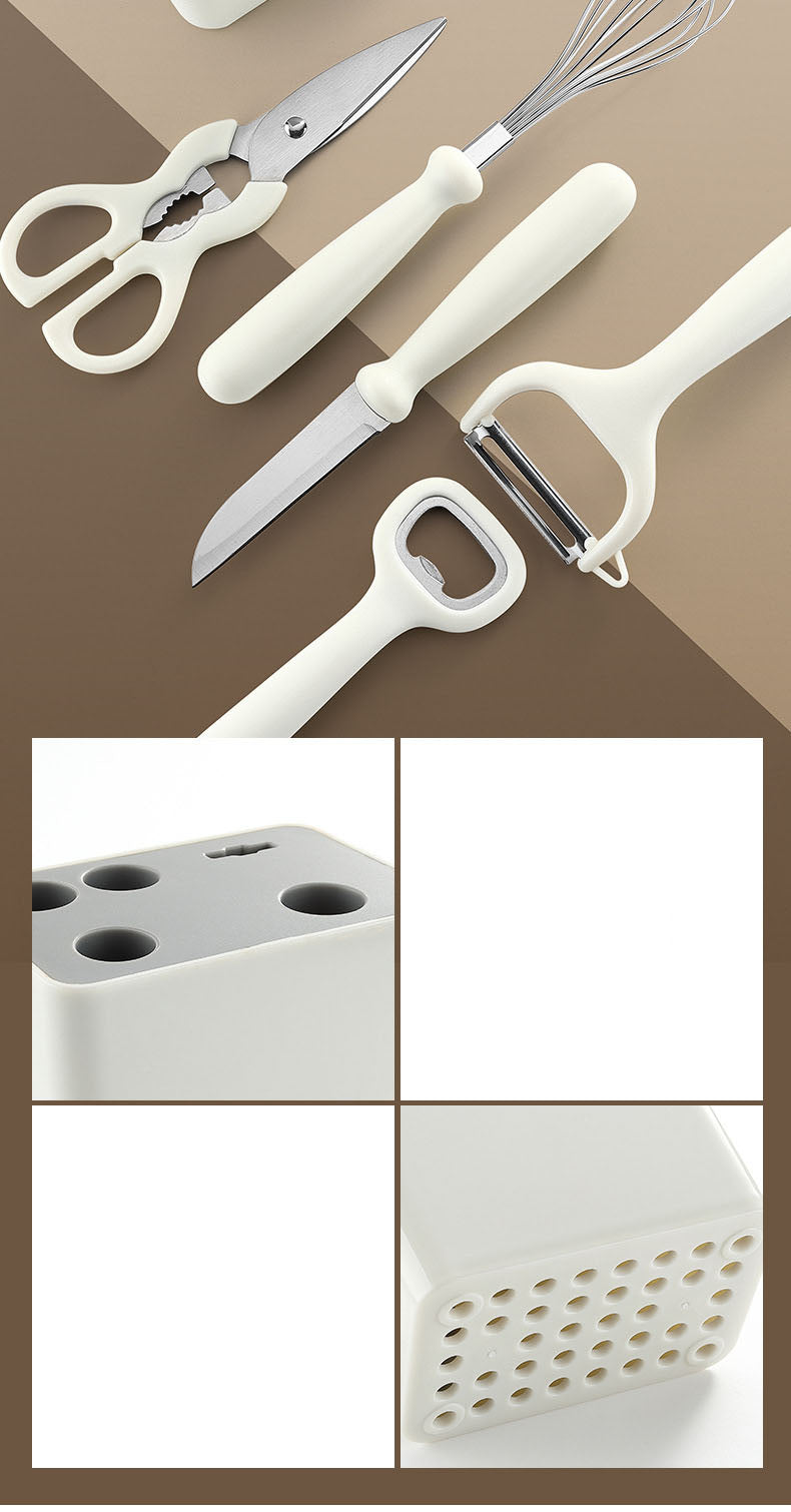 Set di utensili da cucina eleganti e resistenti