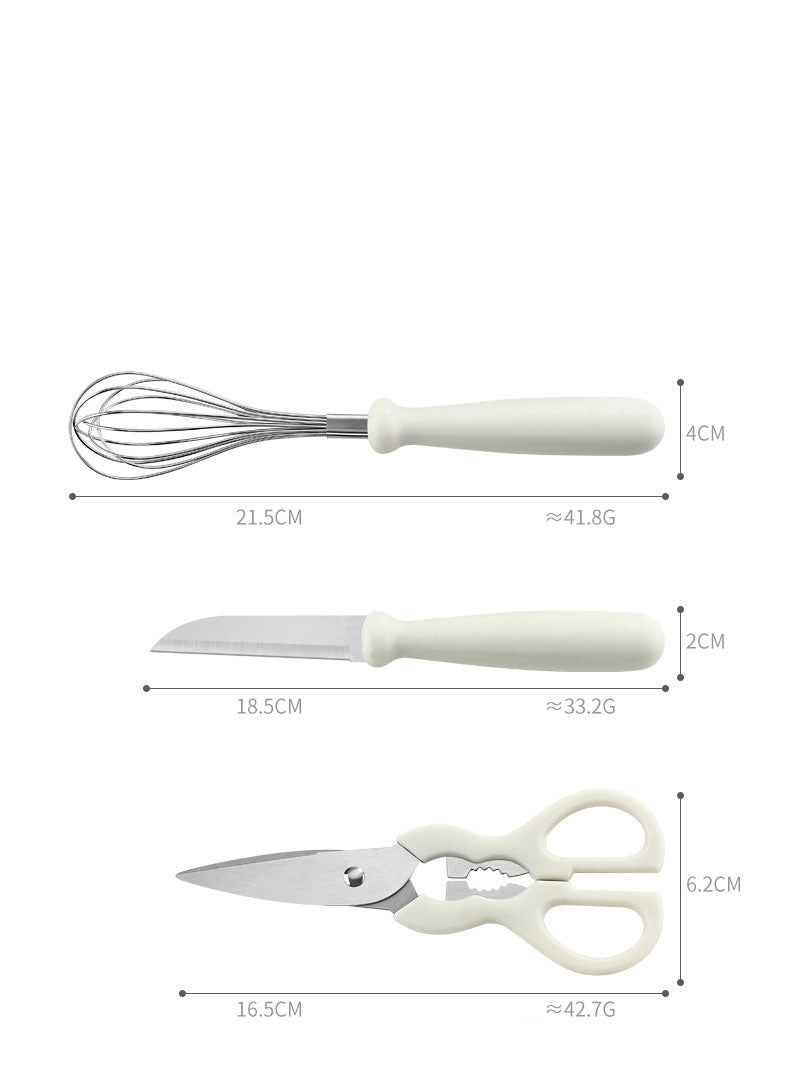 Set di utensili da cucina eleganti e resistenti
