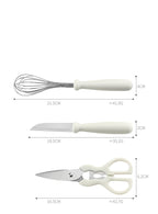 Set di utensili da cucina eleganti e resistenti