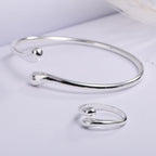 Set gioielli quattro pezzi con ciondolo anello