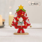 Set mini albero di Natale in legno fai da te