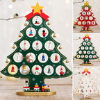 Set mini albero di Natale in legno fai da te
