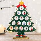 Set mini albero di Natale in legno fai da te