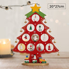 Set mini albero di Natale in legno fai da te