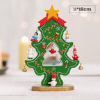 Set mini albero di Natale in legno fai da te