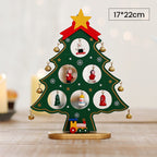 Set mini albero di Natale in legno fai da te
