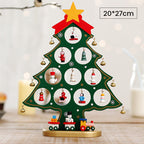 Set mini albero di Natale in legno fai da te