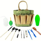 Set mini attrezzi da giardinaggio Planturo – 13 pezzi con custodia organizer