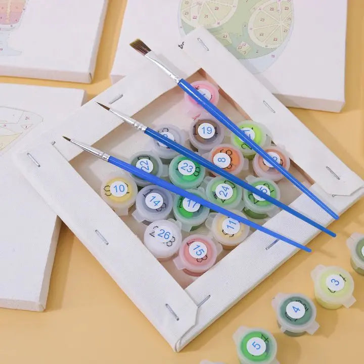 Set mini dipingi con i numeri – 6 quadretti cocktail per rilassarsi creando