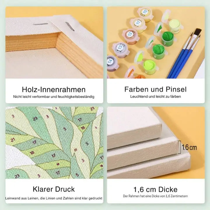 Set mini dipingi con i numeri – 6 quadretti cocktail per rilassarsi creando