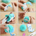 Set per creare pon pon con macchina per pompon