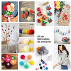Set per creare pon pon con macchina per pompon