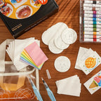 Set pittura 3D con texture espansa per opere d'arte vivaci