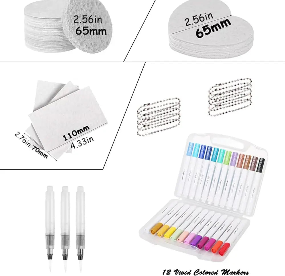 Set pittura 3D con texture espansa per opere d'arte vivaci