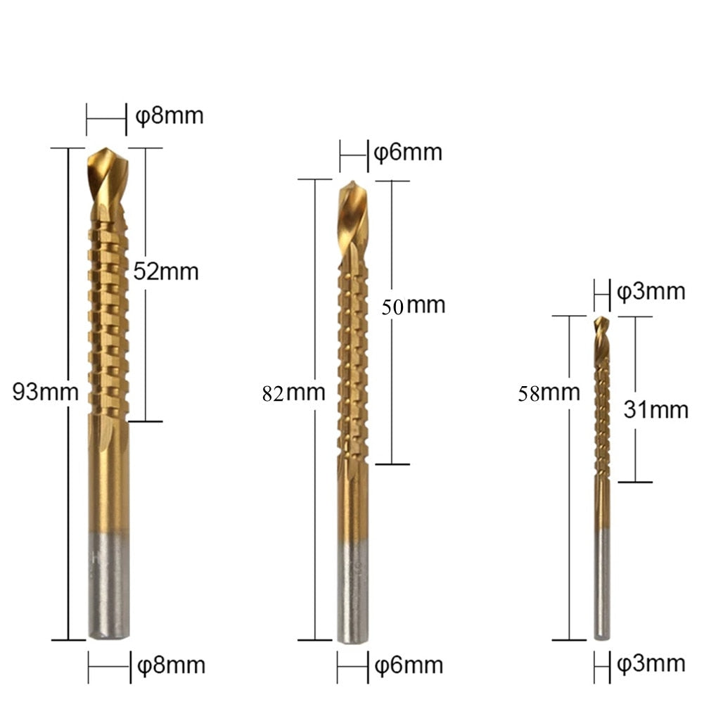 Set punte al titanio TitaniumPro per metallo e legno