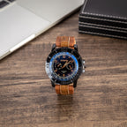 Set regalo orologio business da uomo con gemelli e penna – 4 pezzi