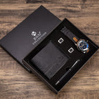 Set regalo orologio business da uomo con gemelli e penna – 4 pezzi