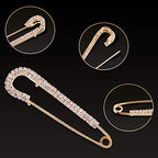 Set di spille da balia decorative con perle e strass