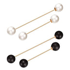 Set di spille da balia decorative con perle e strass