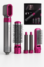 Set styler per capelli 5 in 1 con arricciacapelli e phon