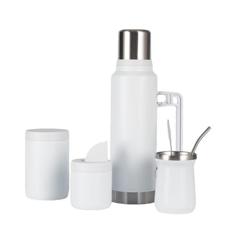 Set termos elegante con tazza da viaggio per donna